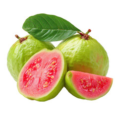 Guava composition png fruit png tropical png sliced png fresh png vitamin c png healthy png organic png food png green png transparent background image