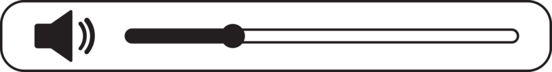 Volume Icon.Audio player for songs or podcast playlist. Adjust mixer volume level. Equalizer symbol concept for control, filter, balance, tuning, options, and preferences.