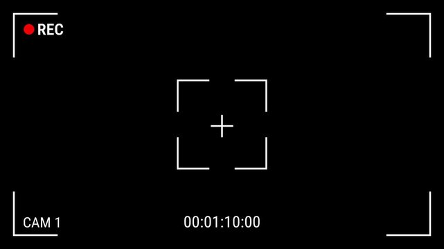 CCTV Cam 1 user interface video overlay. 4k video