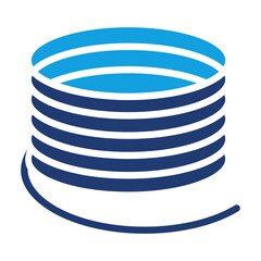Cable Blue Color Icon