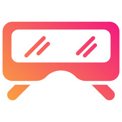 glasses gradient fill icon