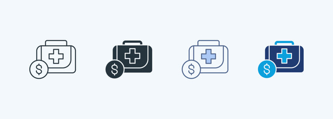 Emergency Fund Multiple Style Icon Collection