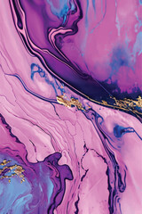 Multicolor brushed marbled surface. Abstract colorful illustration. Texture of marble. Vector illustration.	