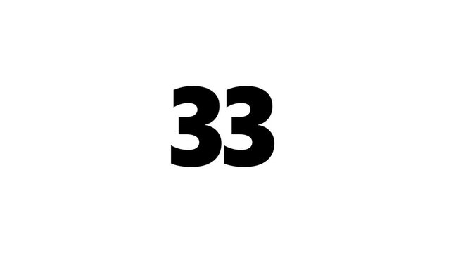 30 seconds countdown timer from 30-0 animated on a white background. timer, Countdown