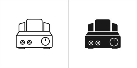 Audio amplifier icon, representing sound amplification device