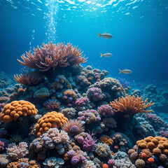 Naklejka premium coral reef