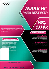 Fitness and Body Transformation Flyer with 40 OfferFitness and Body Transformation Flyer with 40 Offer
