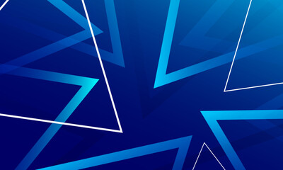 Abstract blue background with triangles. Vector illustration
