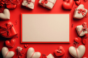 Creative 3D hearts and gift boxes perfect for Valentine's Day celebrations and love messages