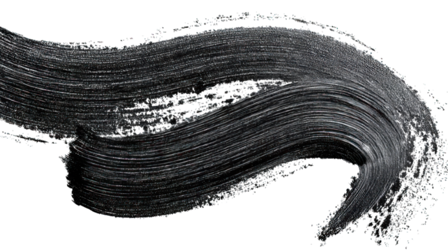 A sweeping brushstroke effect, featuring dynamic lines and textures, conveying movement and artistic expression.