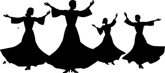 Mystic Whirl &ndash; Sufi Dervish Dance Illustration