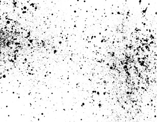 Obraz premium Schwarzer Farbsplash Grunge Fleck isoliert auf weißem Hintergrund – abstrakter Farbklecks, Freisteller, transparent