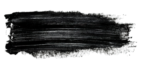 A textured black brushstroke with varying thickness, showcasing an artistic expression through bold lines and depth.