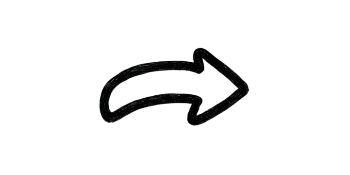 A simple right arrow symbol illustrating direction or movement.