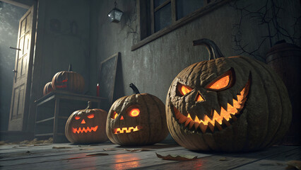 Horror Spooky Pumpkins