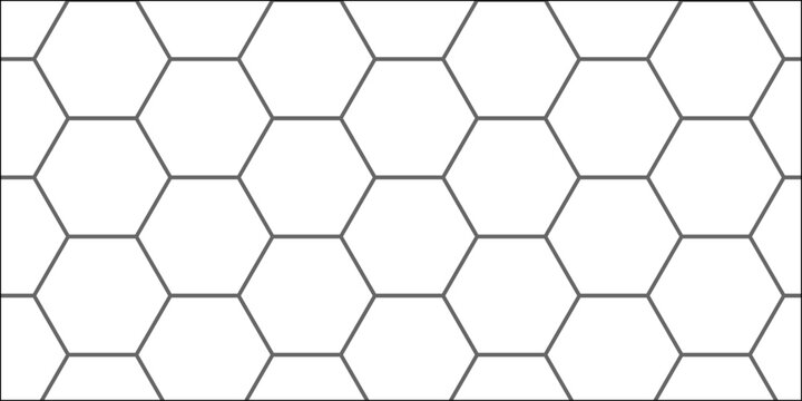 Seamless hexagonal honeycomb pattern texture vector design wallpaper