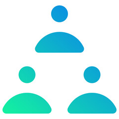 team gradient fill icon