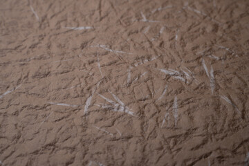 Brown Handmade Paper Texture with Fibers