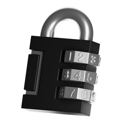 Combination padlock providing security and privacy protection