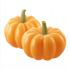 The pumpkin stands out against the background