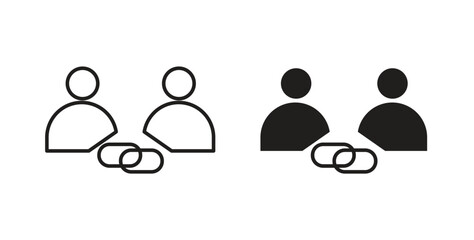 Affiliate link icon for web and app. vector illustration eps