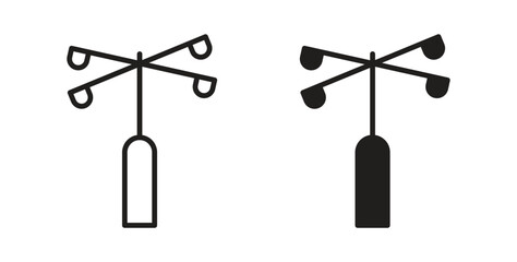 Anemometer icon for web and app. vector illustration eps