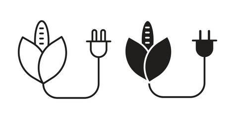 Biomass energy icon for web and app. vector illustration eps