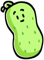 아기자기한 귀여운 오이 캐릭터