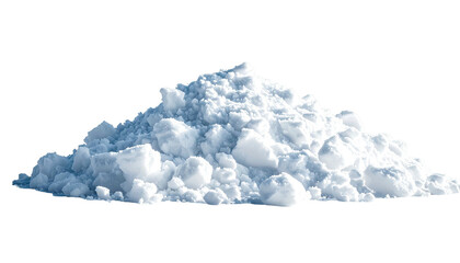 White powder pile on black background, uneven texture