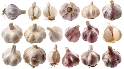 Garlic, cutout, transparent image, PNG image