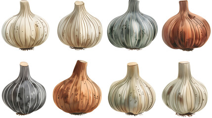 Garlic, cutout, transparent image, PNG image