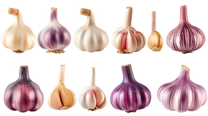Garlic, cutout, transparent image, PNG image