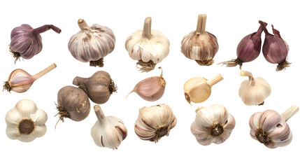 Garlic, cutout, transparent image, PNG image