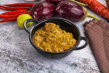 Indian chicken masala corma curry