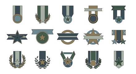 Illustrative depiction of awards and medals in muted tones, signifying accomplishment