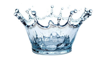 Water crown splash, translucent, symmetrical