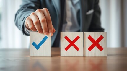 Choice selection decision yes no right wrong true false option assessment evaluation approval rejection acceptance denial