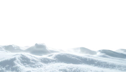 Snowdrifts in stark contrast against a black backdrop