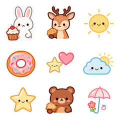 cartoon animal icons