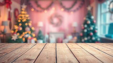 Christmas holiday background festive decoration xmas celebration winter season family gathering presents gifts tree lights bokeh