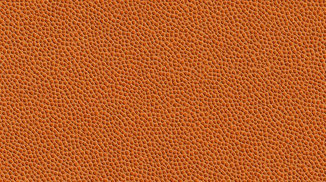 Orange leather texture with small pebbled grain pattern, seamless background for luxury fashion accessories and upholstery design projects.