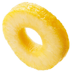 Single ring of fresh pineapple