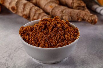 Indian spices - Curry powder heap