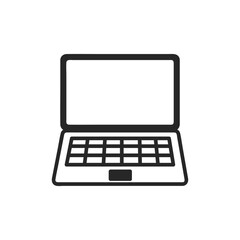 シンプルなノートパソコンのアイコン