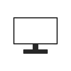 シンプルなテレビ、モニターのアイコン