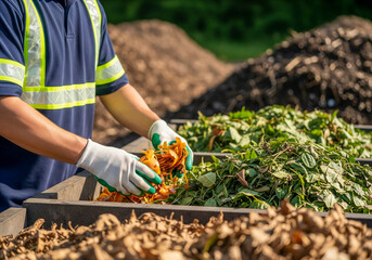 Composting organic food waste for a sustainable future in nature setting