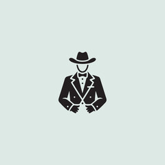 vector illustration of a man with hat