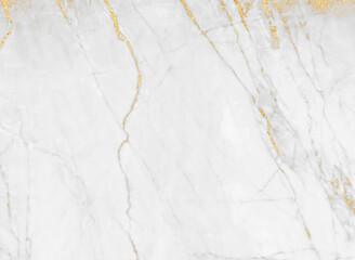 White gold marble texture pattern background with high resolution design for cover book or brochure, poster, wallpaper background or realistic business	