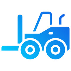 forklift gradient fill icon