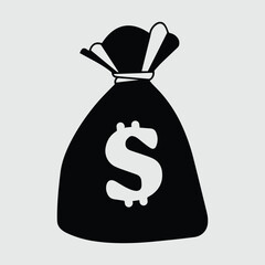 Finance Wealth Icon Black Illustration